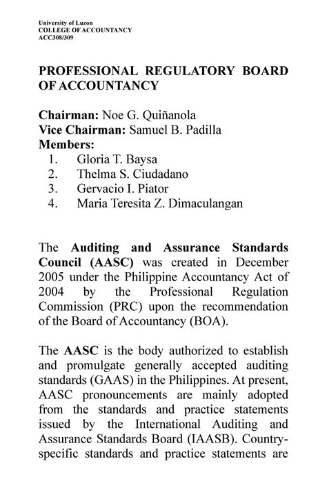 boa chairman|PROFESSIONAL REGULATORY BOARD OF ACCOUNTANCY.
